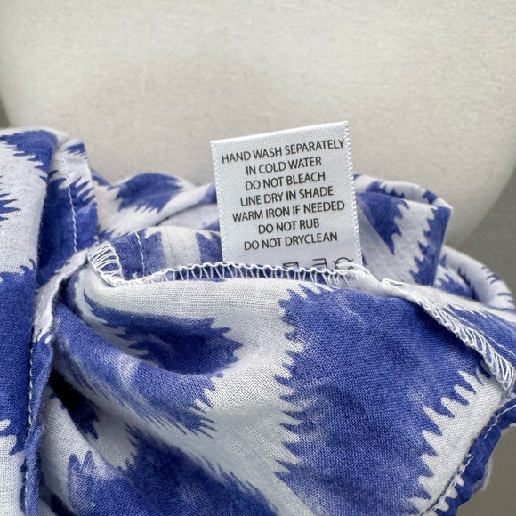 Original Roberta Roller Rabbit 100% Cotton Voile Dress Blue SM - Picture 13 of 13